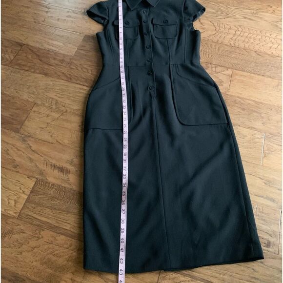 Vintage Black Button Down Dress size 8 - Picture 7 of 11